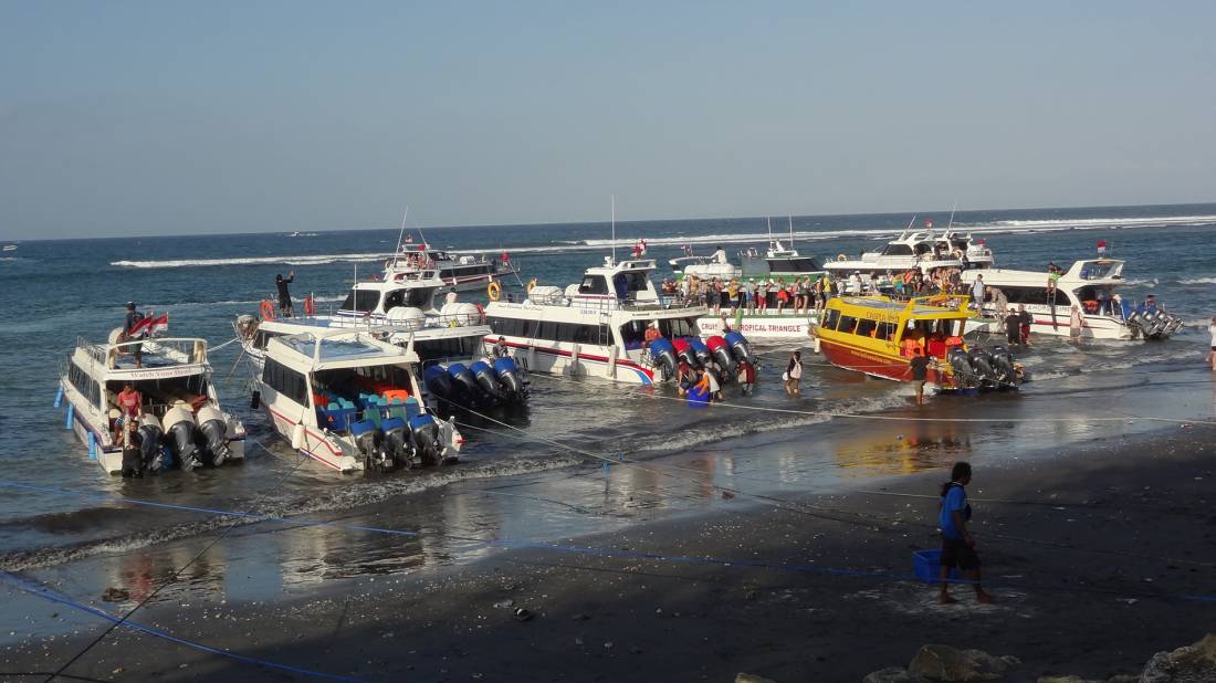 depart vers l'ile de Nusa penida 